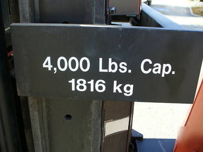 Forklift, raymond loadhog swing fork mdl 080