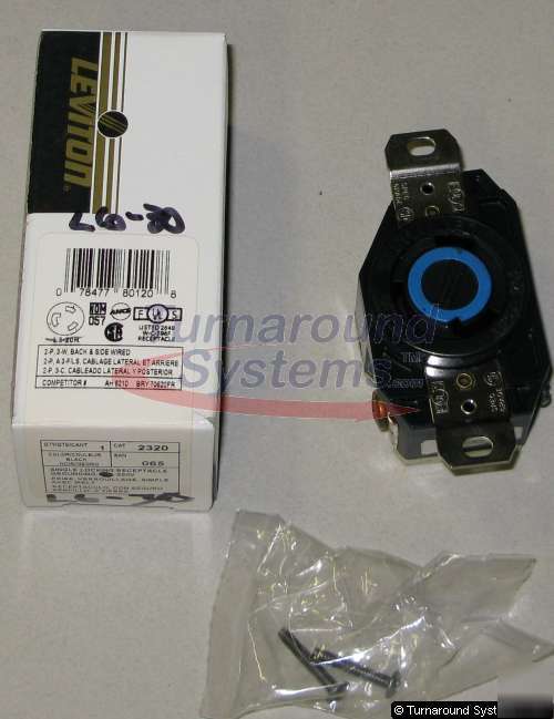 Leviton twistlock receptacles, lot of 16, 30 amp 