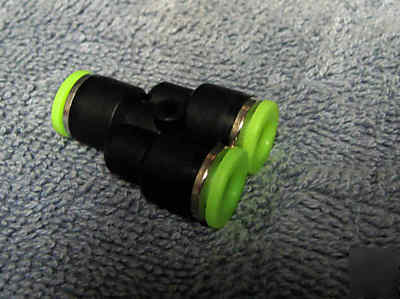 Push to connect fitting y adapter 1/4 tube to 1/4 tube