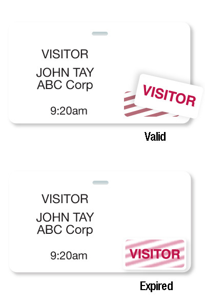 Thermal printable clip-on badge w/ expiring token 04102