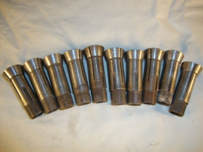 Used machinist tools / set of used collets