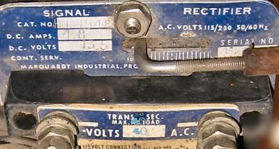 Vintage marquardt signal rectifier ( transformer )