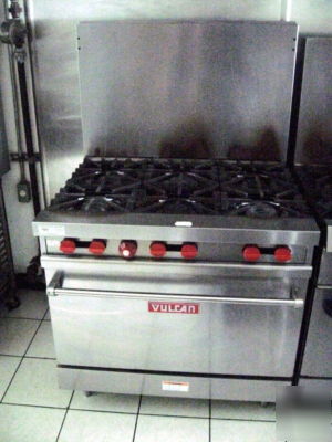Vulcan range 6 burner 36