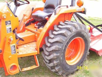 L3400DT kubota tractor loader/trailer/bushhog/boxblade