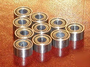 10 straight slot car slotcar axle bearing 3/32