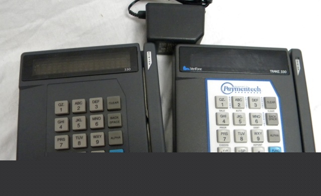 2 verifone tranz 330 credit card terminal
