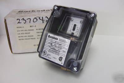 Barksdale 9617-3 sealed piston pressure switch