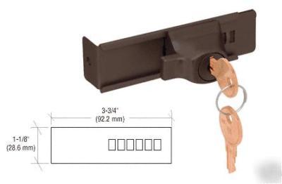 Duranodic finish finish stick-on showcase lock 