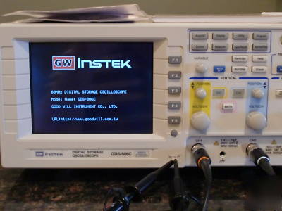 Instek gds-806C 60MHZ digital oscilloscope 2CH color