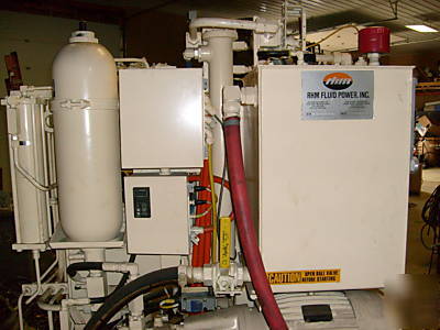 Large dual pump & resevoir hydraulic unit 10HP & 7 1/2