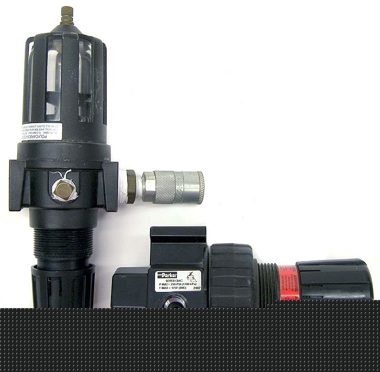 Lot 2 parker pressure regulator master pneumatic filter