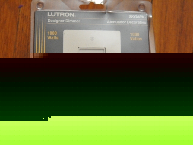 Lutron skylark designer dimmer 1000 watts s-1000H-wh
