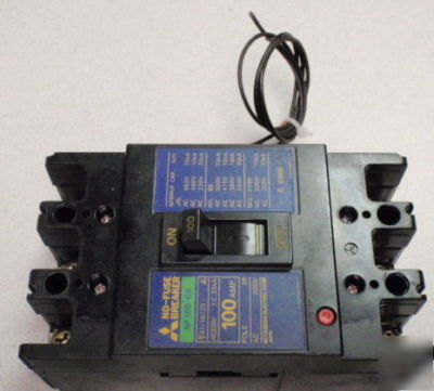 Mitsubishi no-fuse breaker NF100-cs _ 100 amp _ 3 pole 