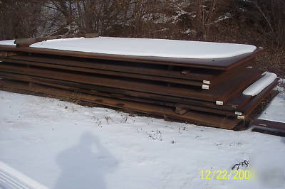 New 1 inch steel road plate 20X 10 sheets brand 