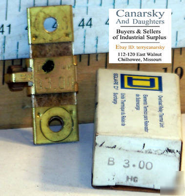 New 1 square d B3.00 thermal overload relay 