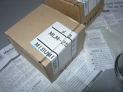 New 2 in box isel mecha-lock mlm-25 misumi corp.
