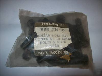 New holland NH16 shear bolt nut kit 226228 NH278,283,28