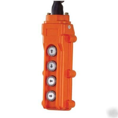 New jet pbc-410C ss 4-button control pendant-10' hoist