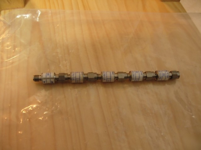 Qty 5 macom dc-4GHZ 15DB 2W vswr 1.15 attenuators