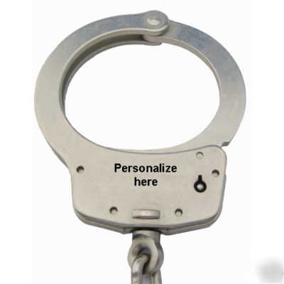 Smith & wesson model 100 nickel chain handcuff #350103