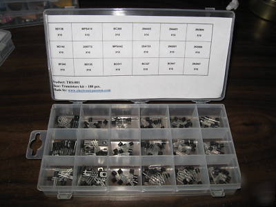 Transistors components kit lot 180 pcs rohs power etc