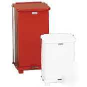 United receptacle steel step waste red 24GAL