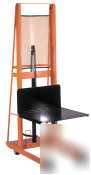 WescoÂ® 60''h economy platform hydraulic stacker