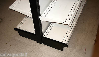 White 4' t x 4' w lozier gondola store shelving used