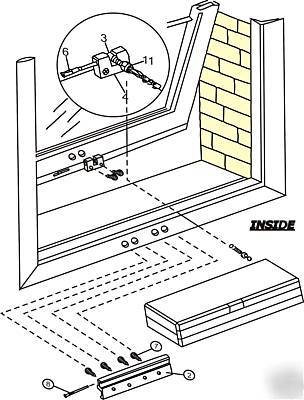 Window & vent - electric motor actuator chain operated