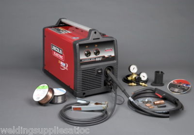 Lincoln power mig 180C mig welder pkg K2473-1 w/cart 