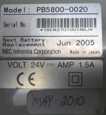 Nec quiznos pos cash register with printer 9390