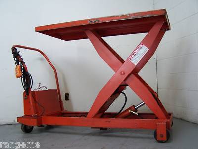 Presto 24X48 hydraulic scissor lift cart 1500LB cap.