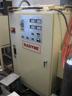 Radyne 65 kw induction heating system: rarely used