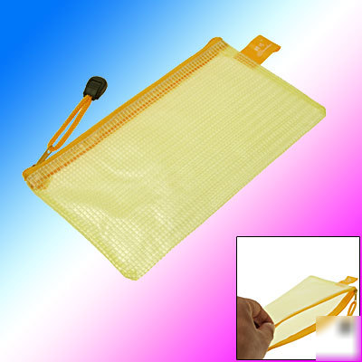 Zipper closure net document business paper folder bag