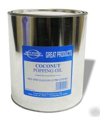 1 gallon coconut popping oil for popcorn machine popper