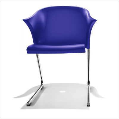 Armchair with cantilever frame polypropylene 01