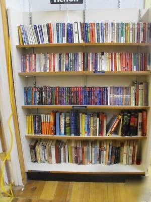 Bookstore commercial shelf shelves shelving slatwall