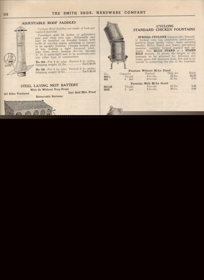 1949 cyclone antique chicken founts laying nest farm ad