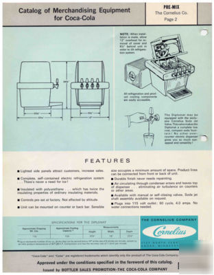 1964 diplomat 4 fountain soda dispensor (coca-cola)