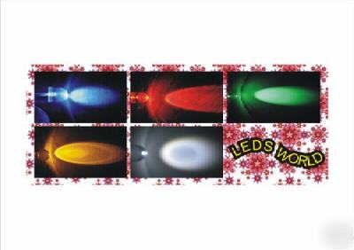 20X 10MM red yellow blue white green waterclear led f/r