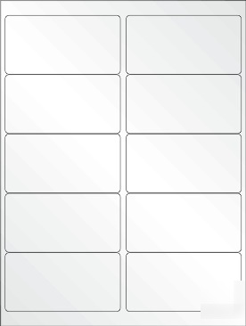250 clear polyester address laser labels 2