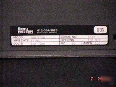Berry communications test set bts-1000 