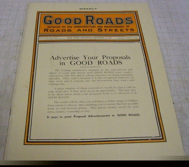 Good roads 1914 construction magazine vol 8 no 15 