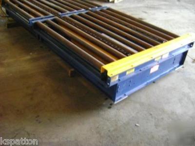 Hytrol pallet jump transfer conveyor powered roller