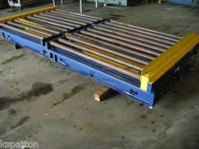 Hytrol pallet jump transfer conveyor powered roller
