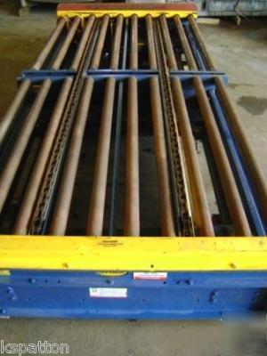 Hytrol pallet jump transfer conveyor powered roller