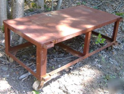 Industrial rolling work table heavy duty stand / rack