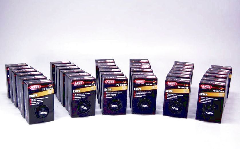 New lot 36 abus combination locks 78 kc/50 padlock