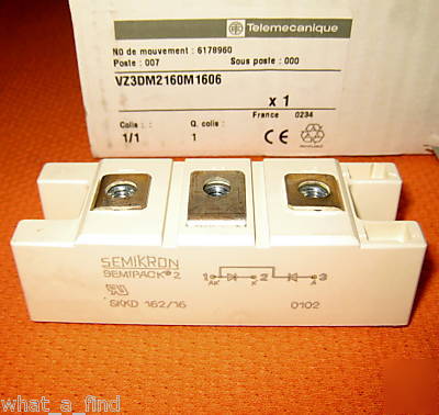 New telemecanique VZ3DM2160M1606 dual diode module 
