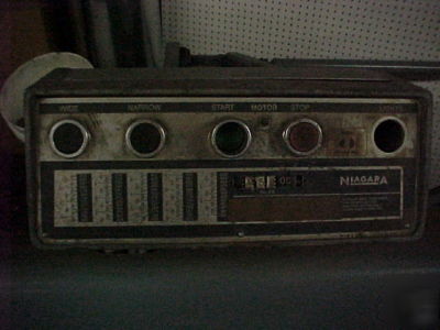 Niagara 8' 10 ga power squaring shear power backgauge